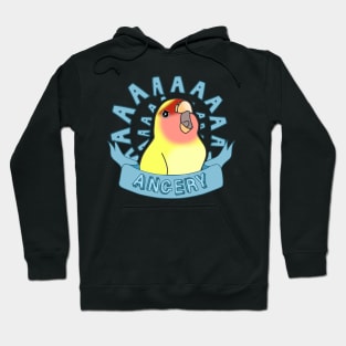 Angery yellow lovebird Hoodie